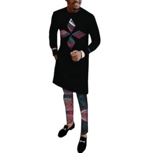 Dashiki Men 2 Pieces Shirts and Pant